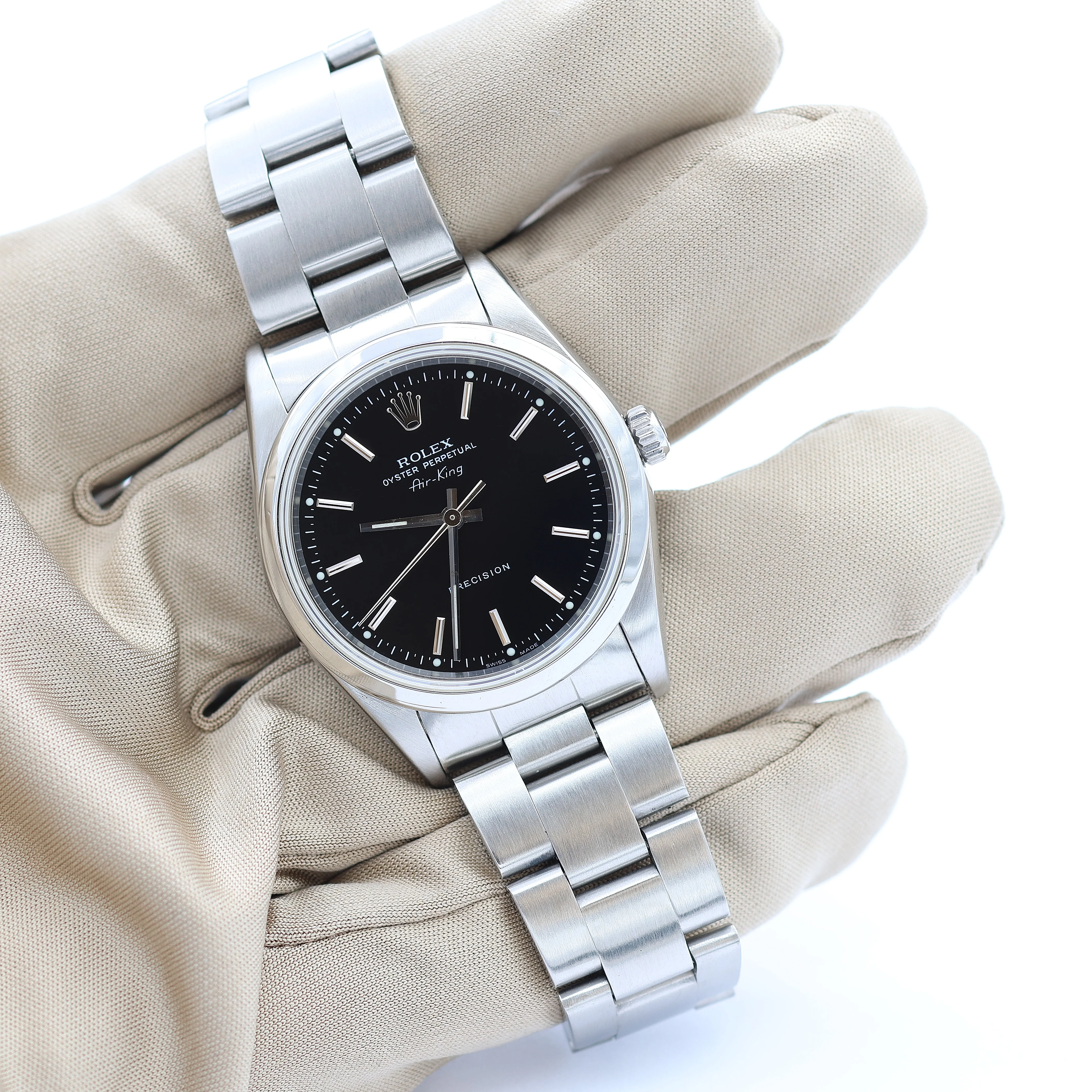Rolex Air-King ref. 14000 Black Dial - Full Set - Image 4