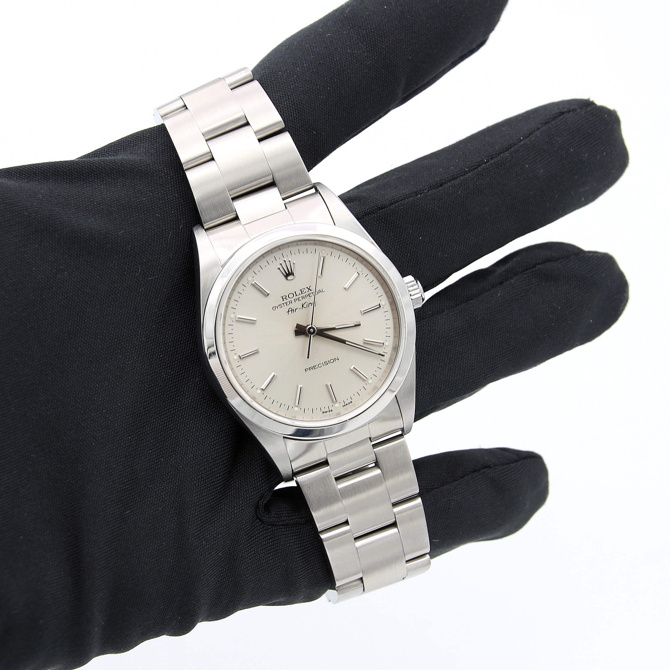 Rolex Air-King ref. 14000 Silver Dial - Full Set - Image 3