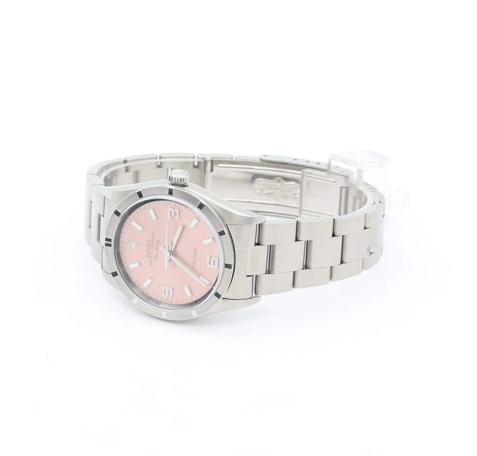 Rolex Air-King ref. 14010 Salmon 3-6-9 dial - Full Set - Image 4