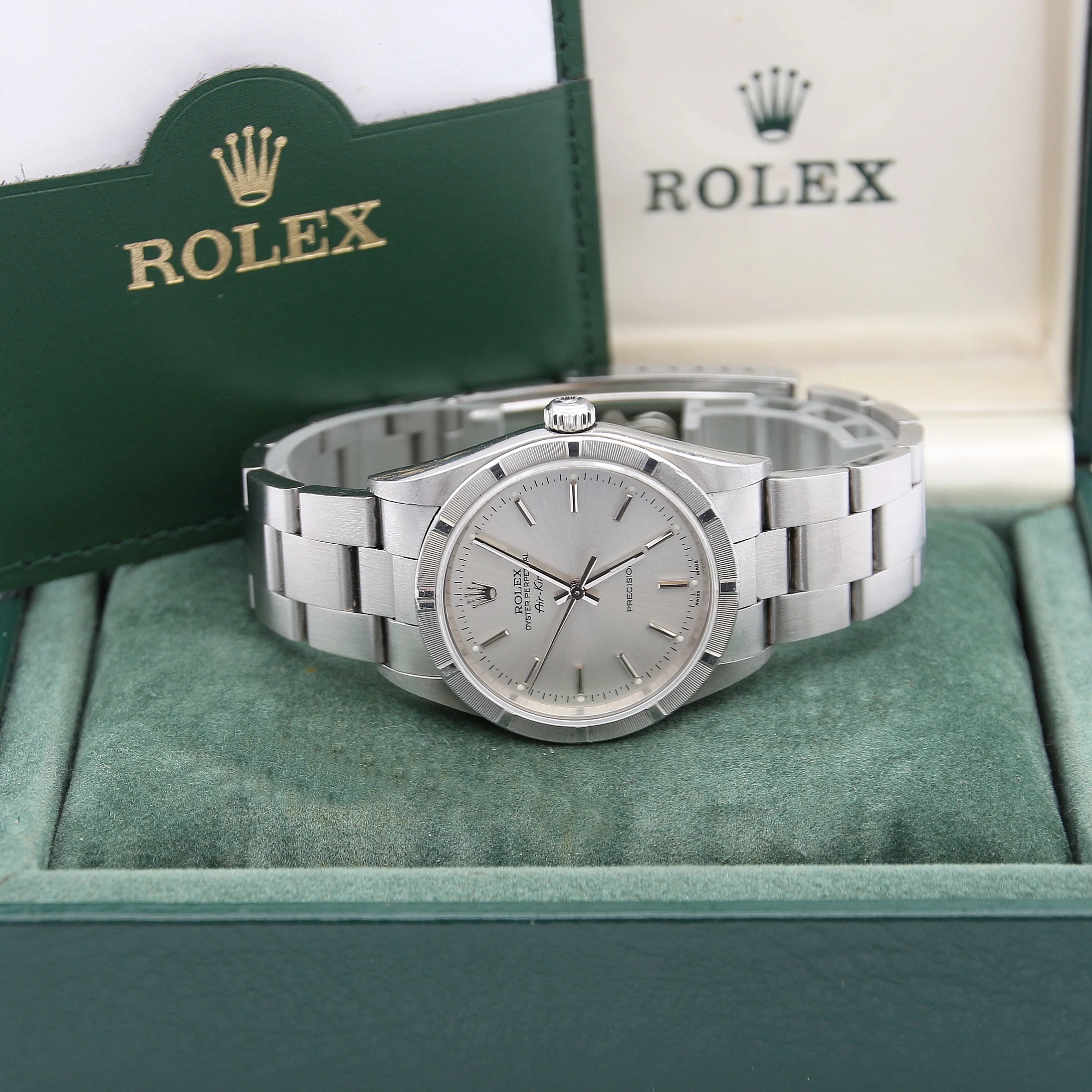 Rolex Air-King ref. 14010M Silver dial - Full Set - Image 3