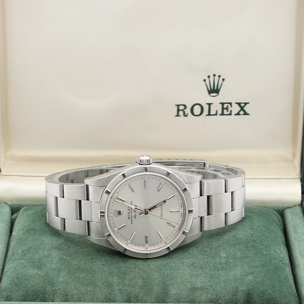 Rolex Air-King ref. 14010M Silver dial - Full Set - Image 5
