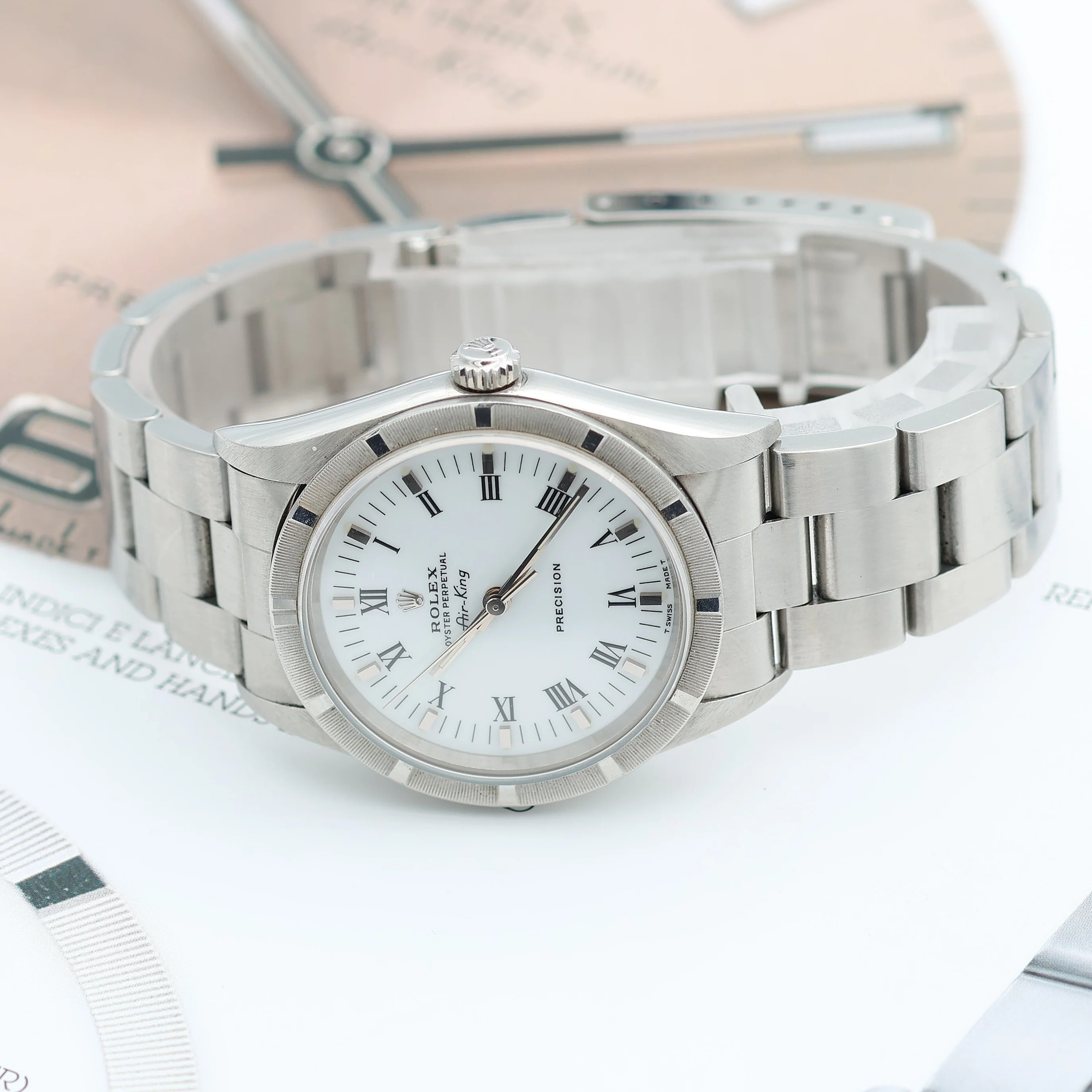 Rolex Air-King ref. 14010 White Roman dial - Image 9