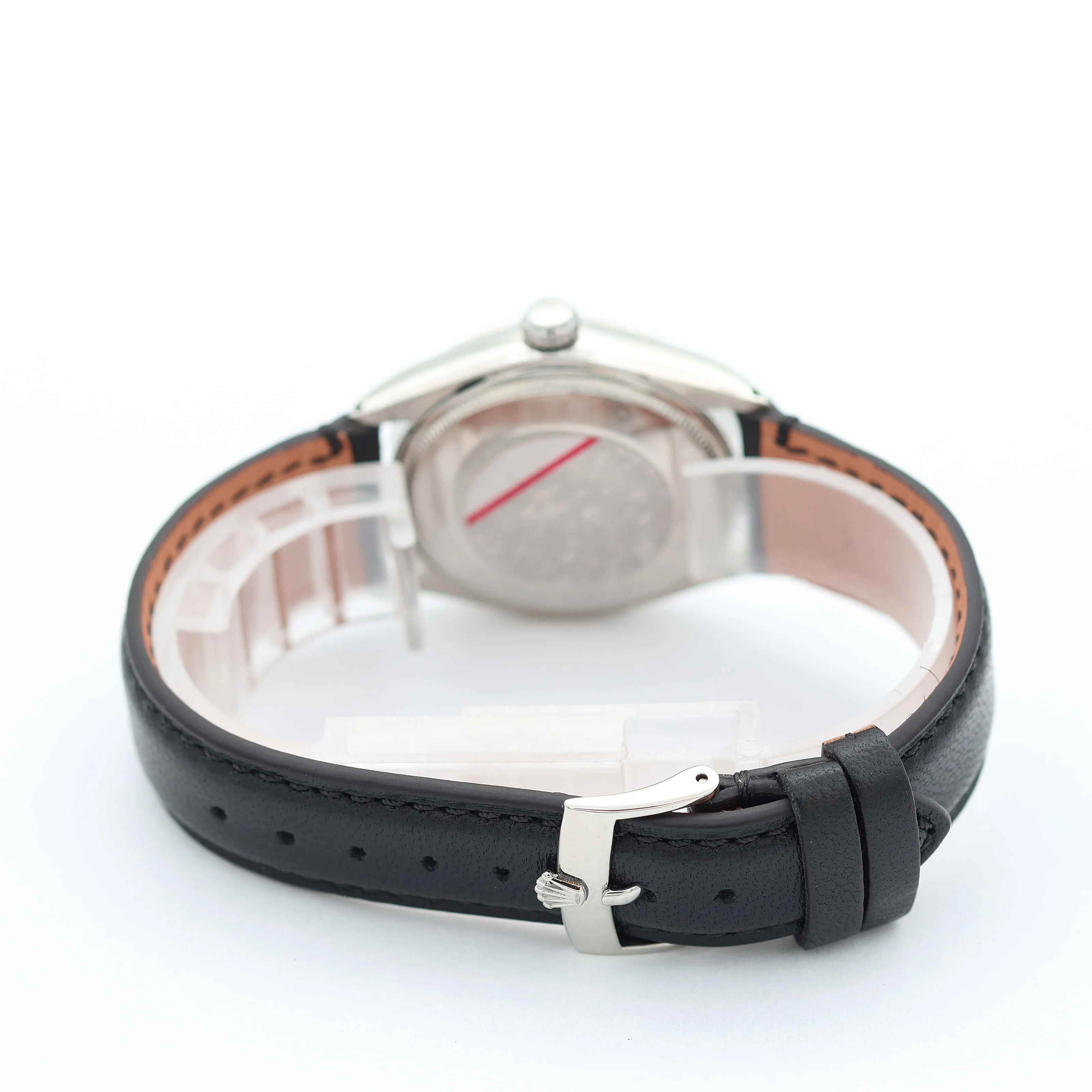 Rolex Air-King ref. 5500 Black dial - Leather strap - Image 5