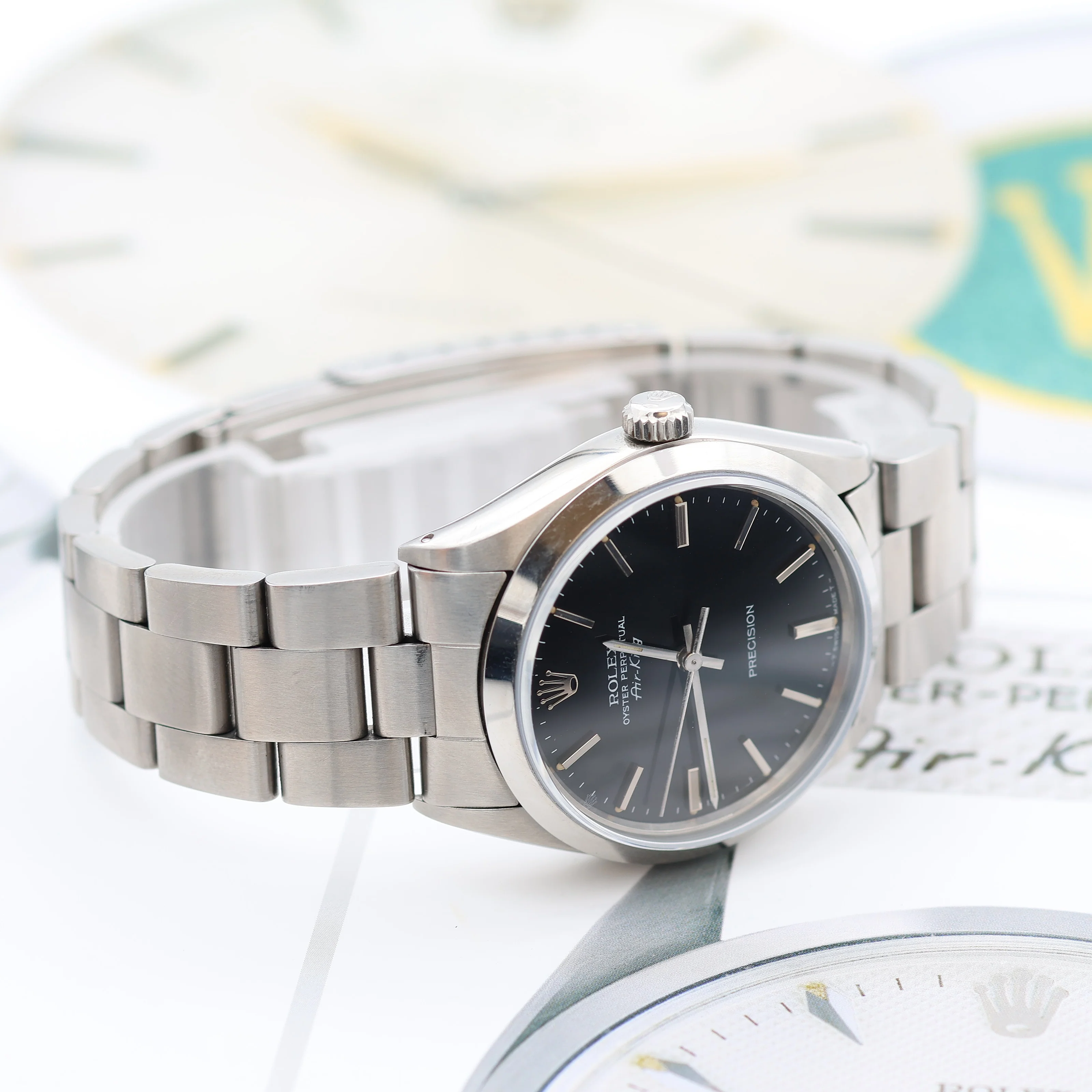 Rolex Air-King ref. 5500 Black dial (V II) - Oyster - Image 6