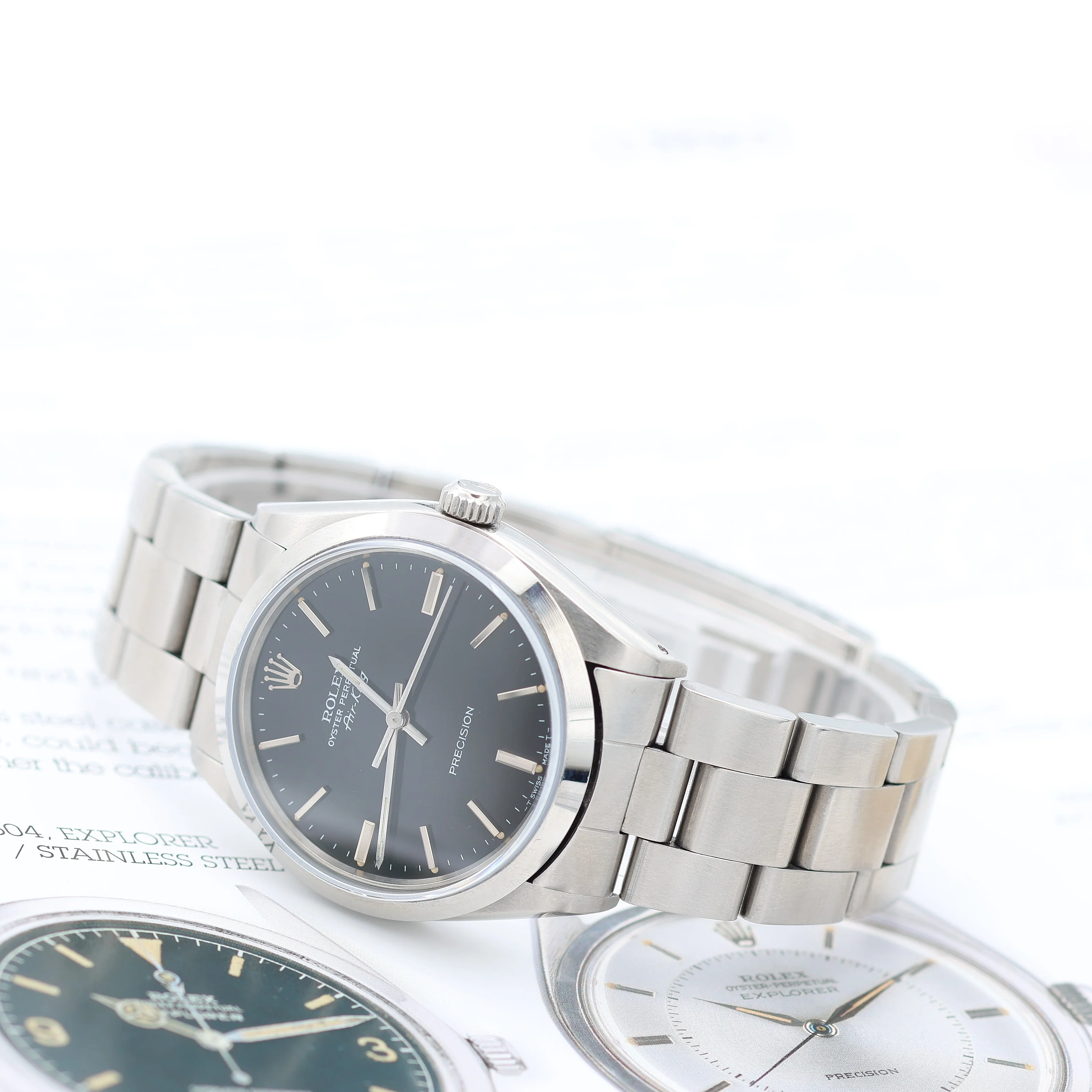 Rolex Air-King ref. 5500 Black dial (V II) - Oyster - Image 7