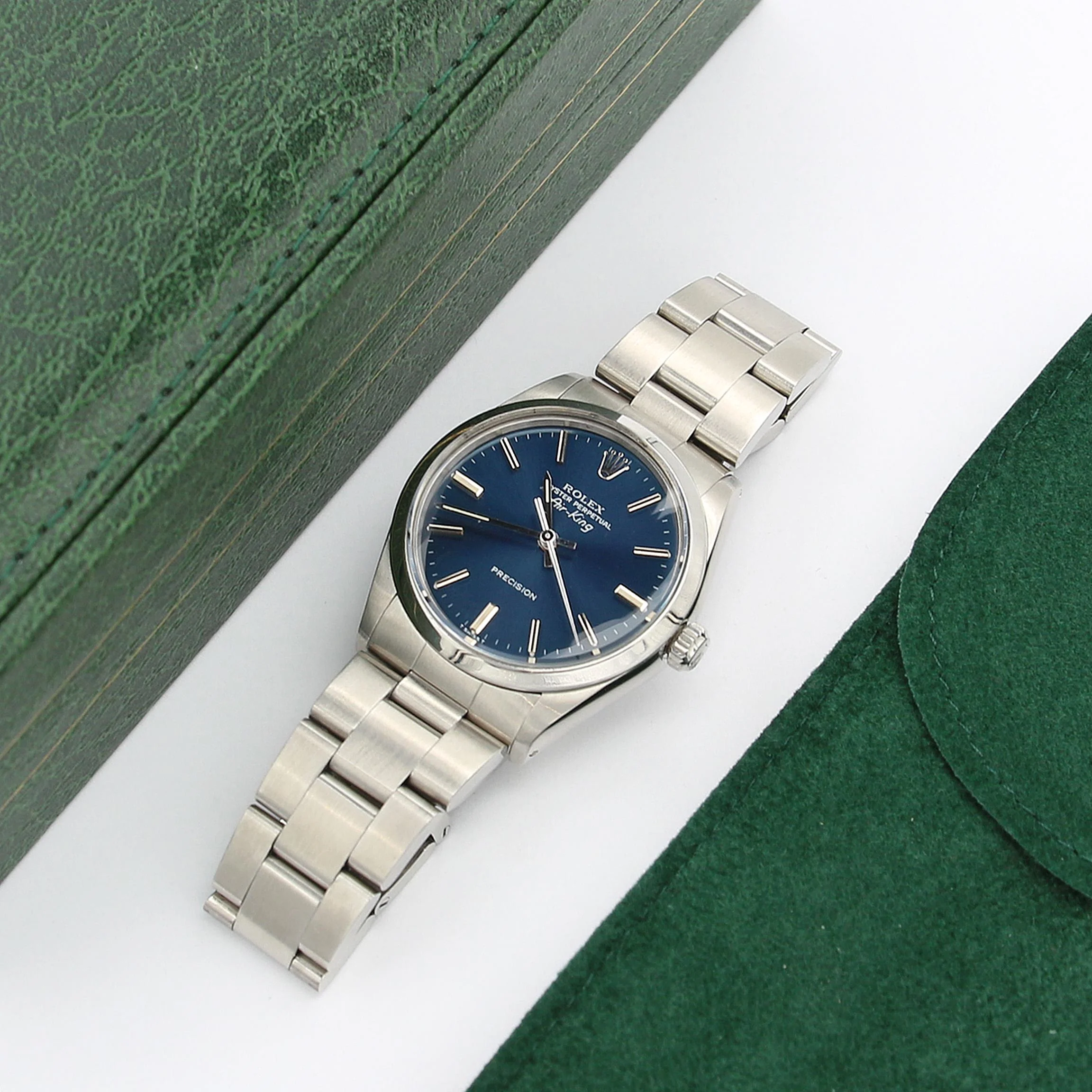 Rolex Air-King 5500 Blue Dial - Oyster bracelet - Image 3