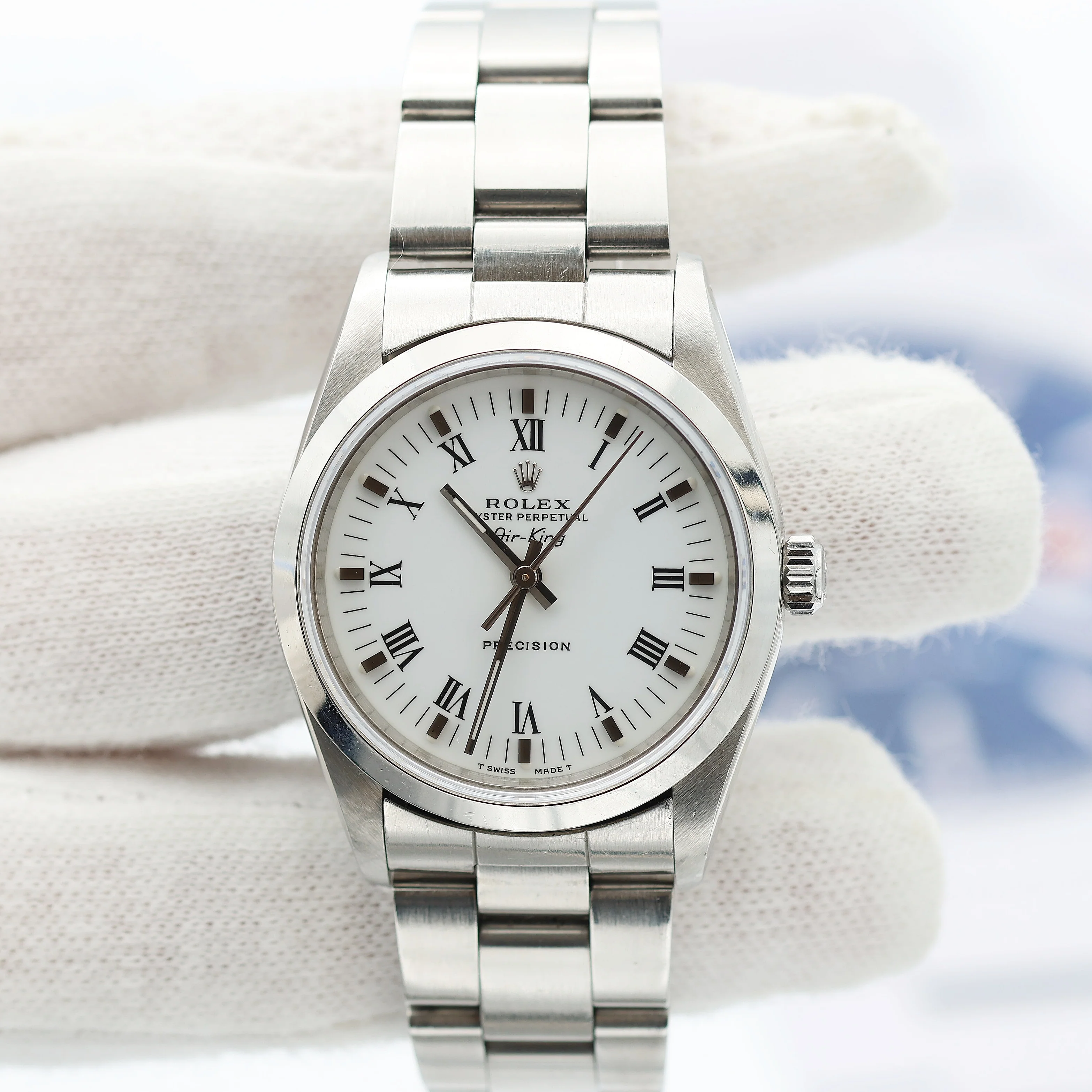 Rolex Air-King ref. 14000 - White Roman Dial - Image 3