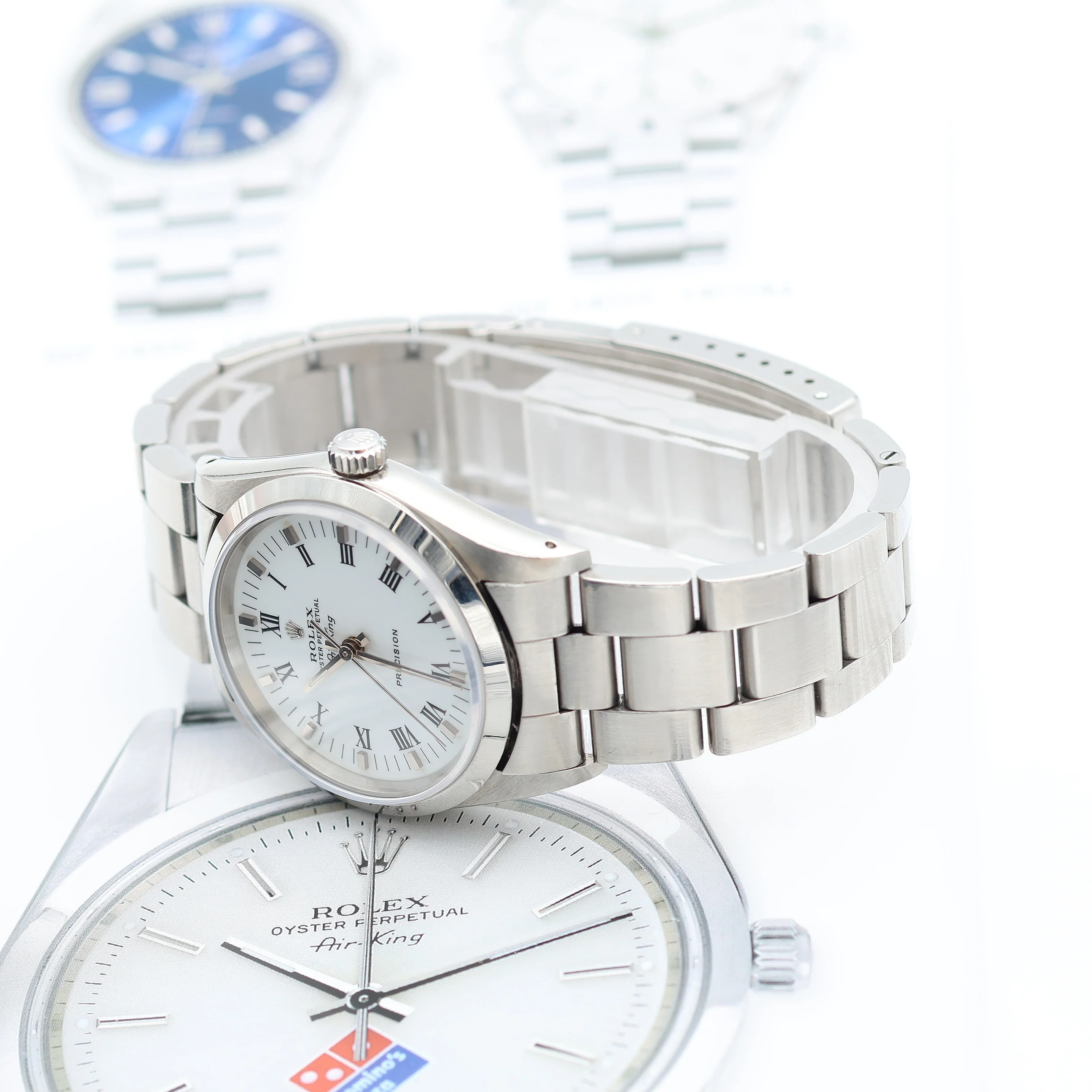 Rolex Air-King ref. 14000 - White Roman Dial - Image 9