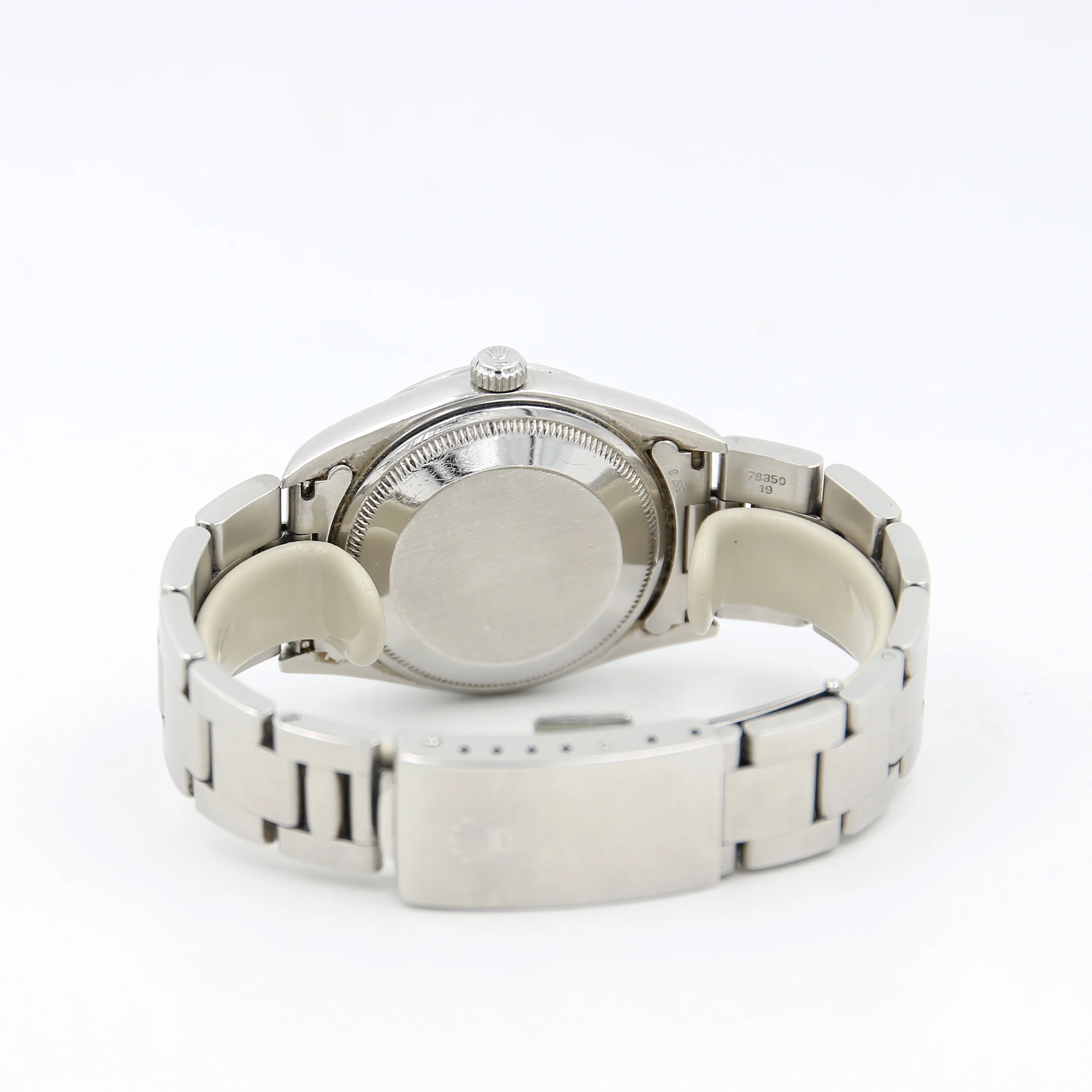 Rolex Date ref. 15200 White Arabic Dial Oyster Bracelet - Image 6