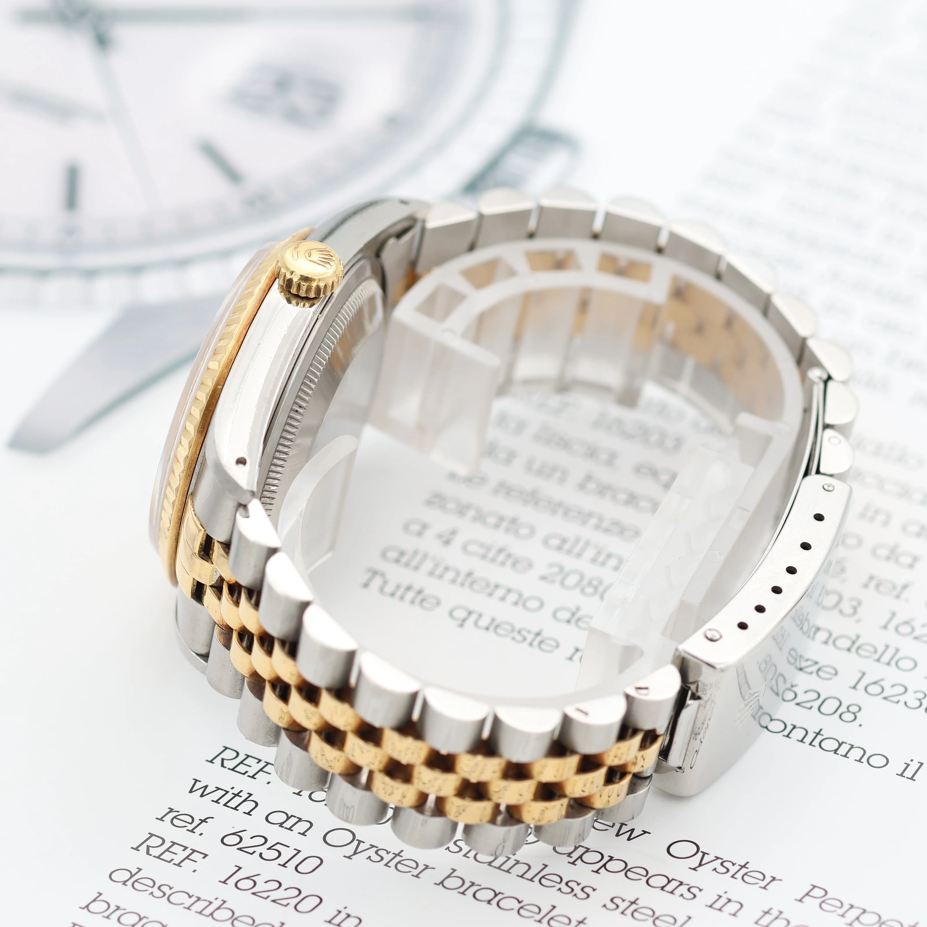 Rolex Datejust 36 ref. ref. 16233G Champagne Small Diamonds dial - Full set - Image 10