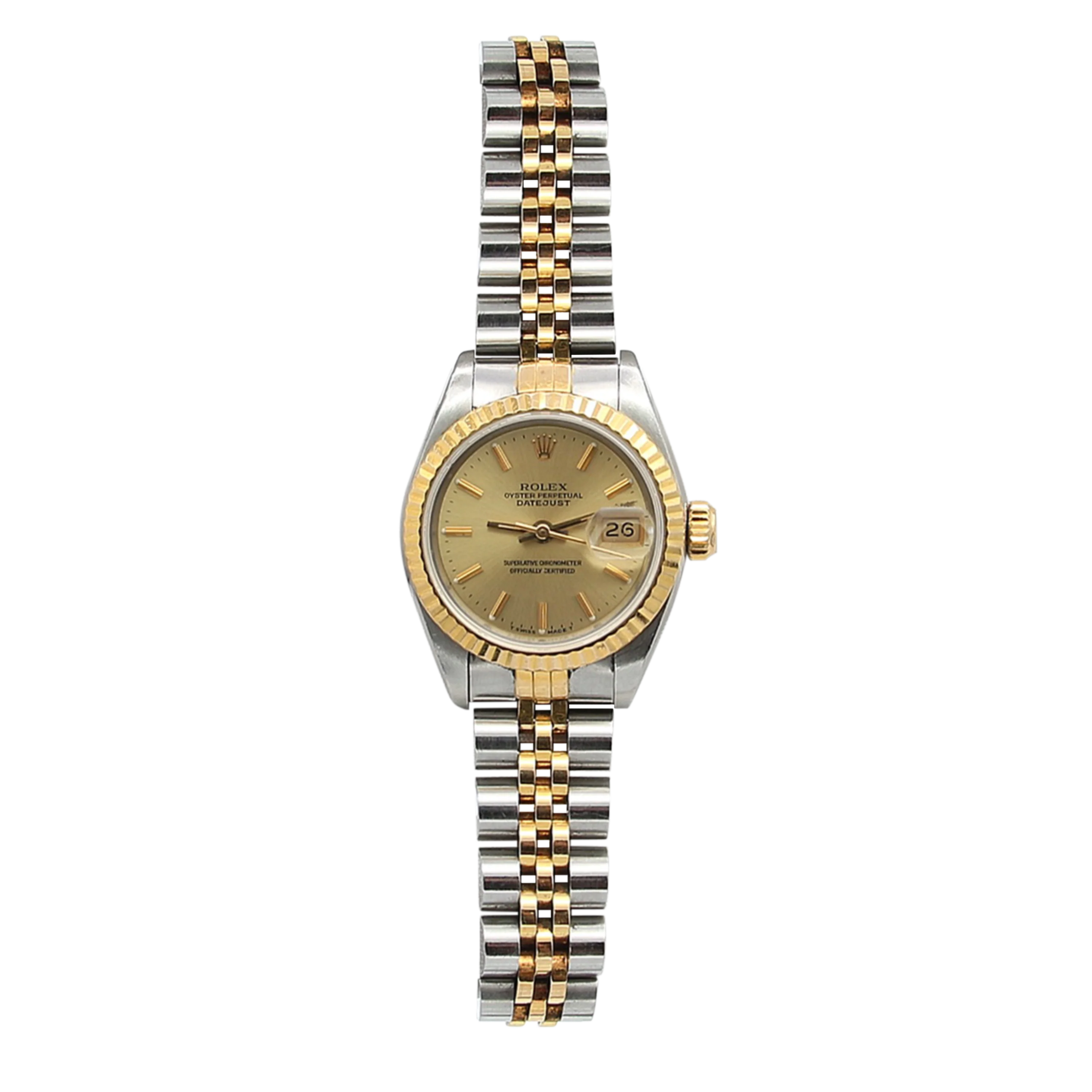 Rolex Datejust Lady ref. 69173 Steel/Gold - Champagne Dial - Image 4