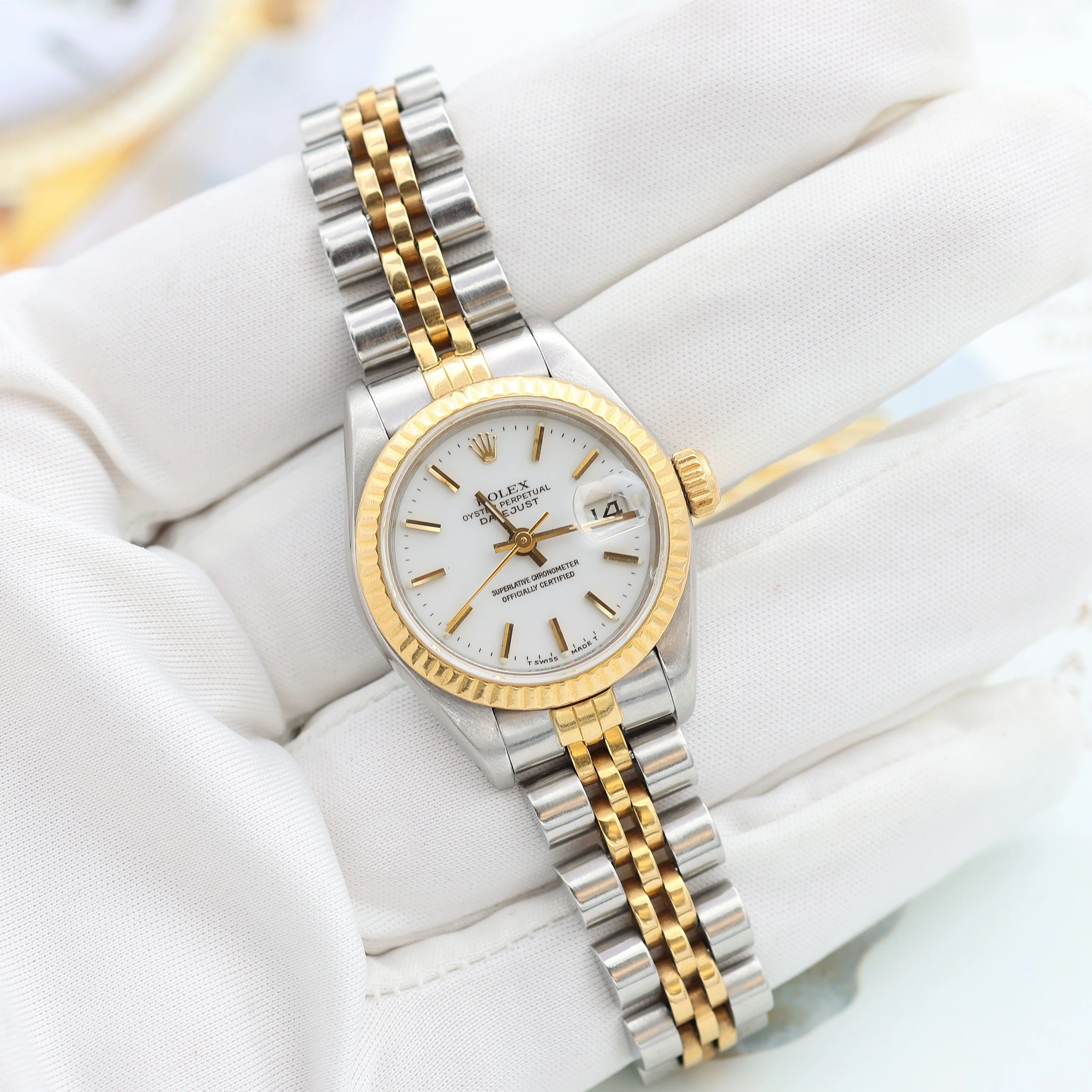 Rolex Datejust Lady ref. 69173 Steel/Gold - White Dial - Full Set - Image 5