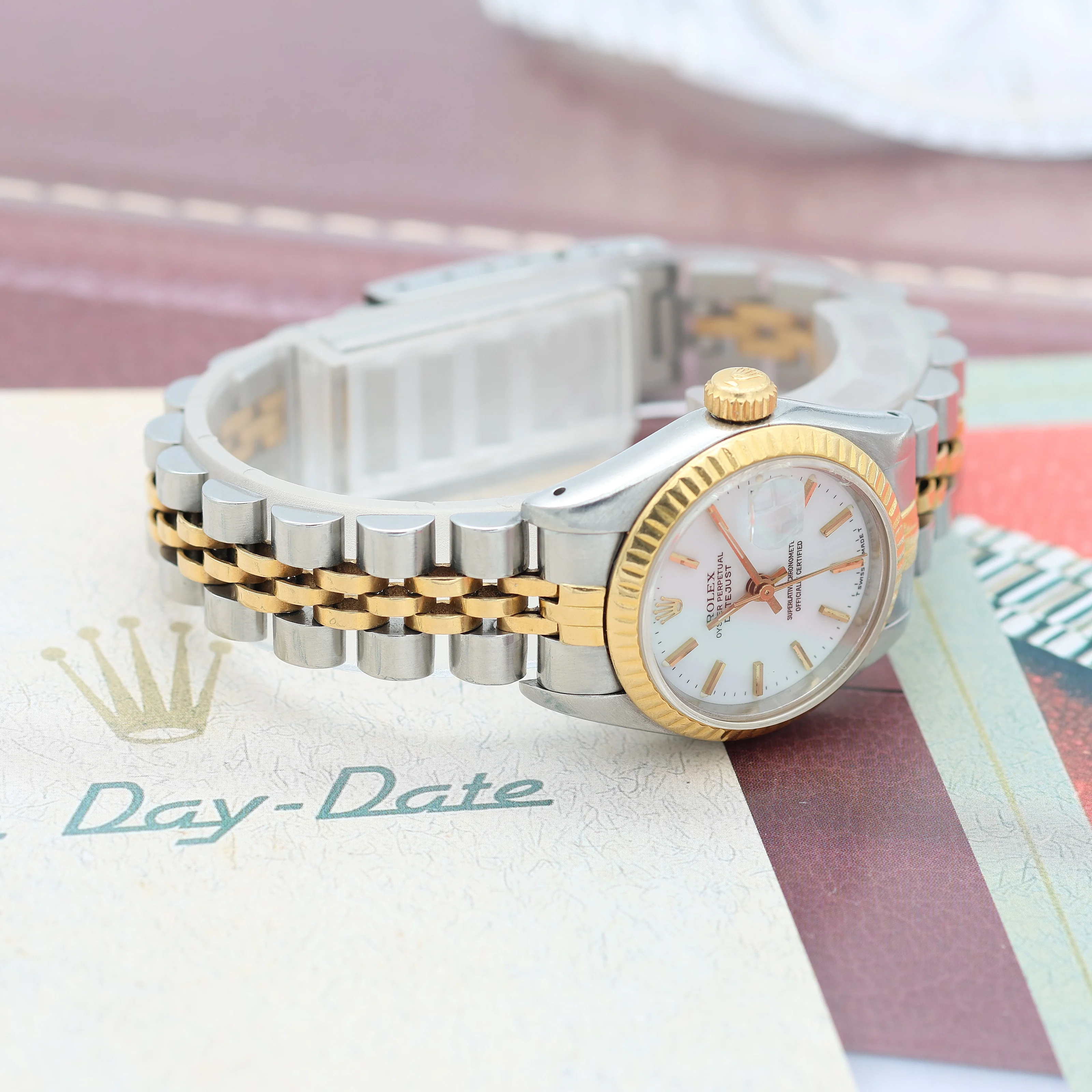 Rolex Datejust Lady ref. 69173 Steel/Gold - White Dial - Full Set - Image 8