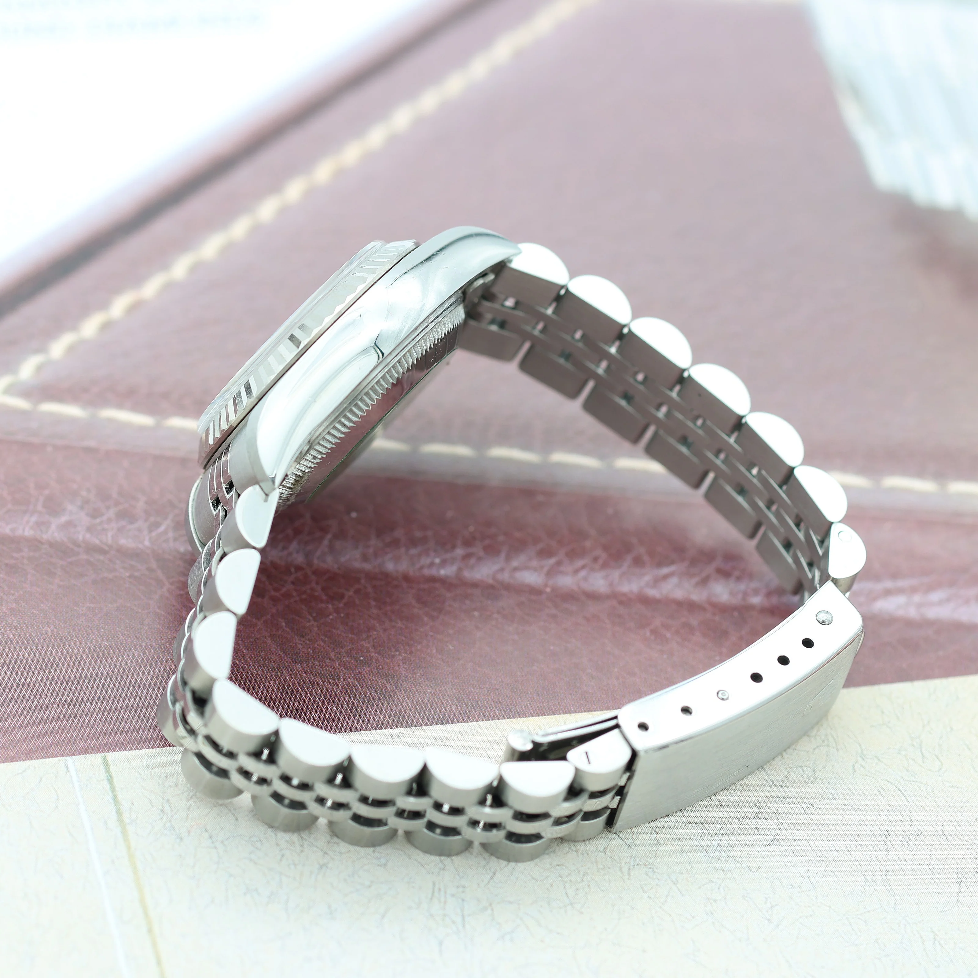 Rolex Lady-Datejust ref. 69174G - Diamonds Dial Jubilee bracelet - Full Set - Image 8