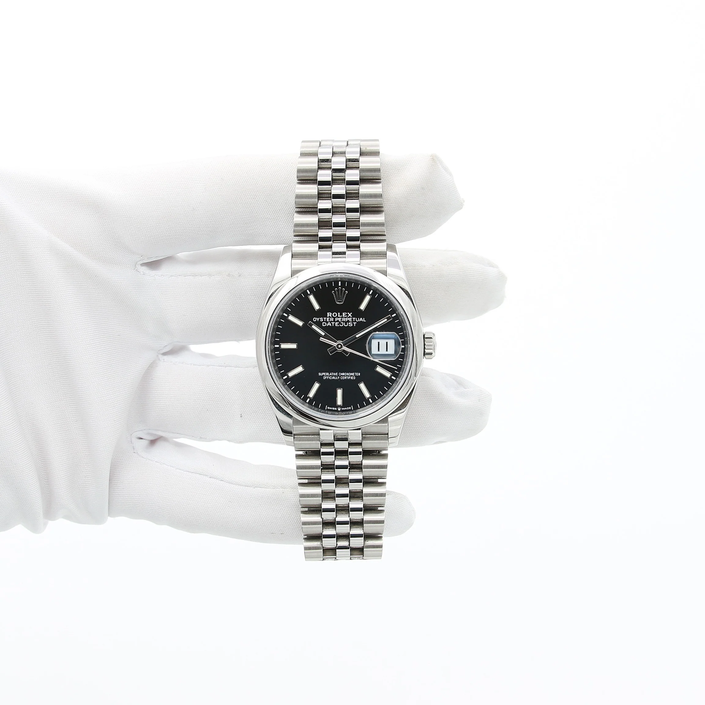 Rolex Datejust ref. 126200 Black Dial Jubilee bracelet - Full Set - Image 4
