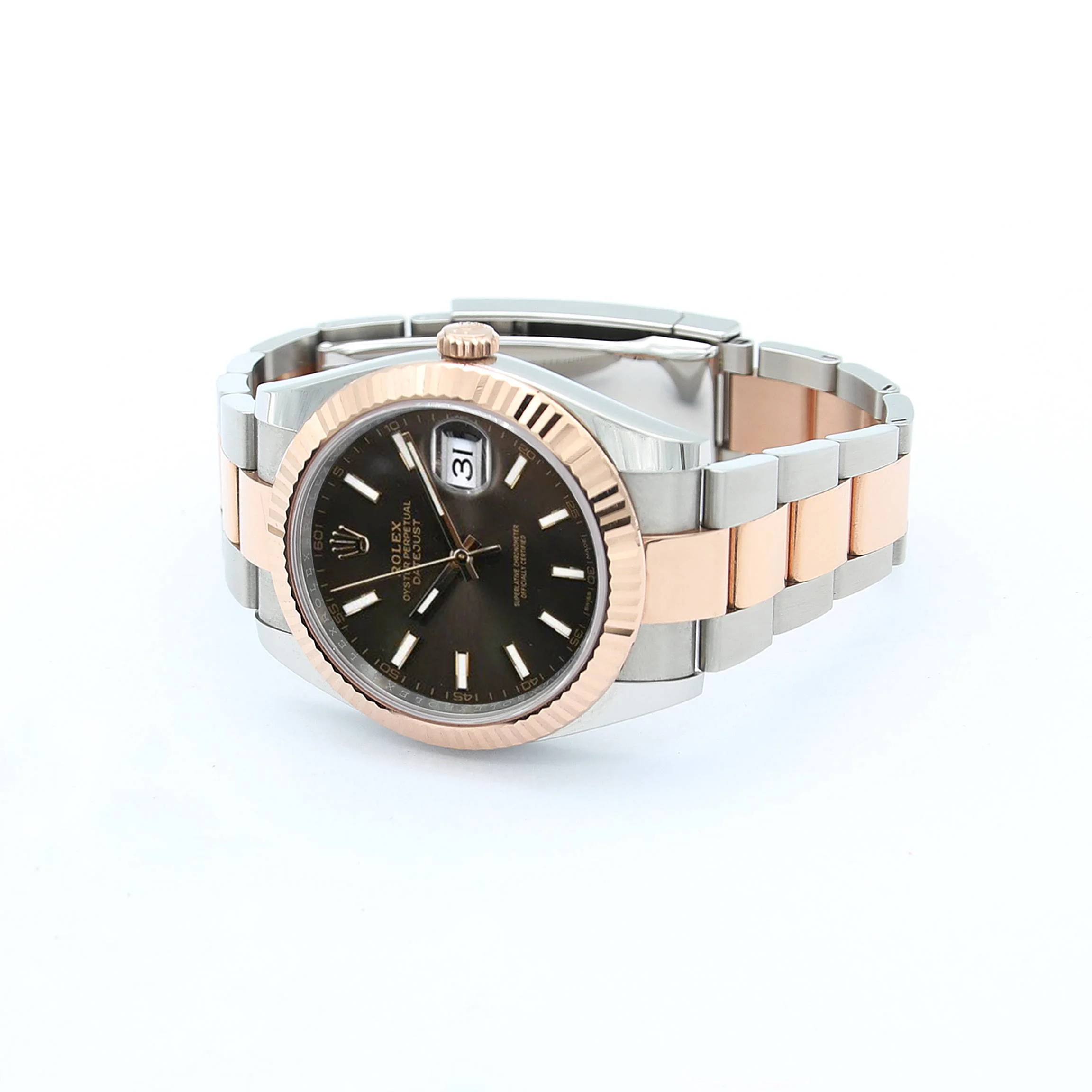 Rolex Datejust ref. 126331 Chocolate dial Rose Gold / Steel - Oyster bracelet - Image 5