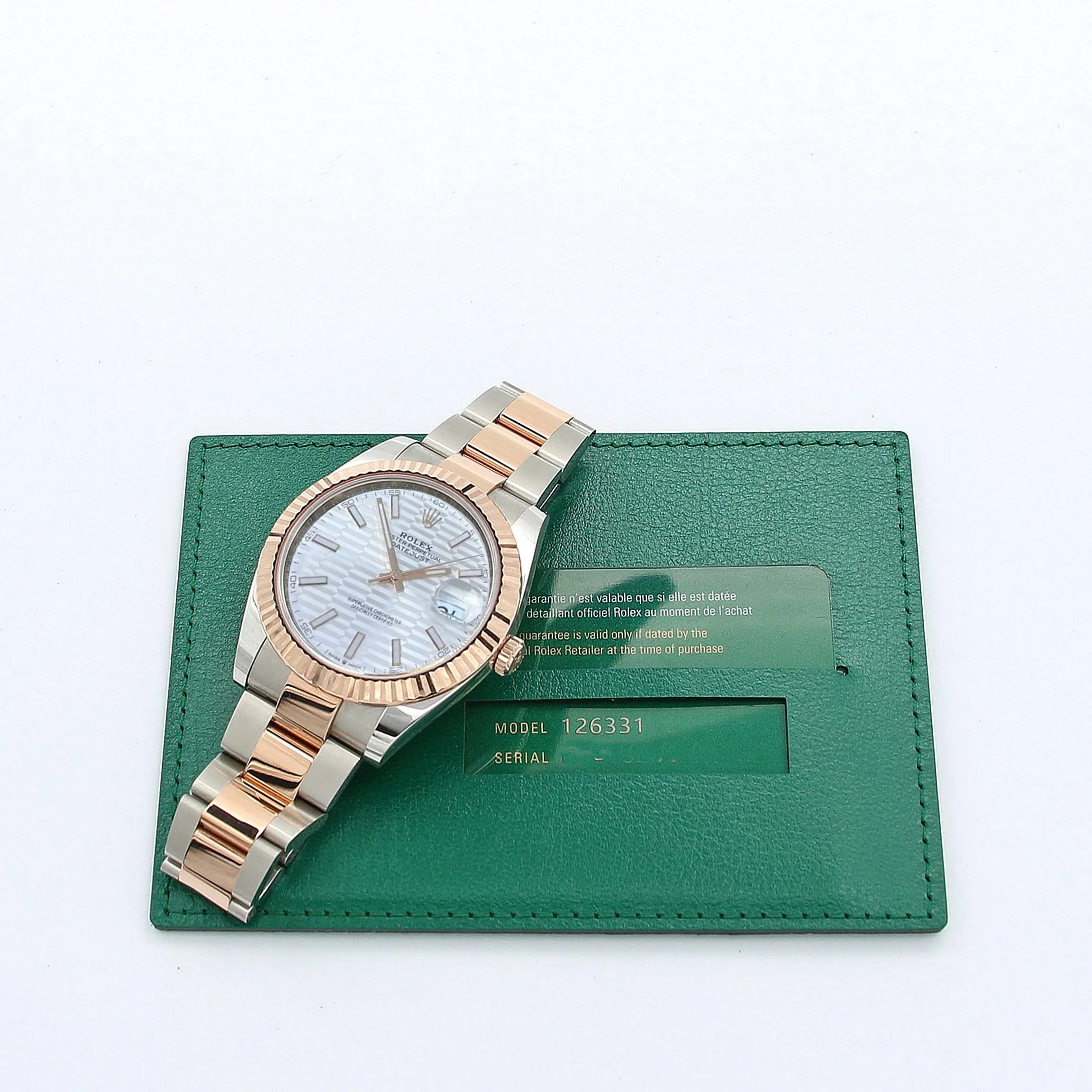 Rolex Datejust ref. 126331 Silver Motif dial Rose Gold / Steel - Oyster bracelet - Image 3
