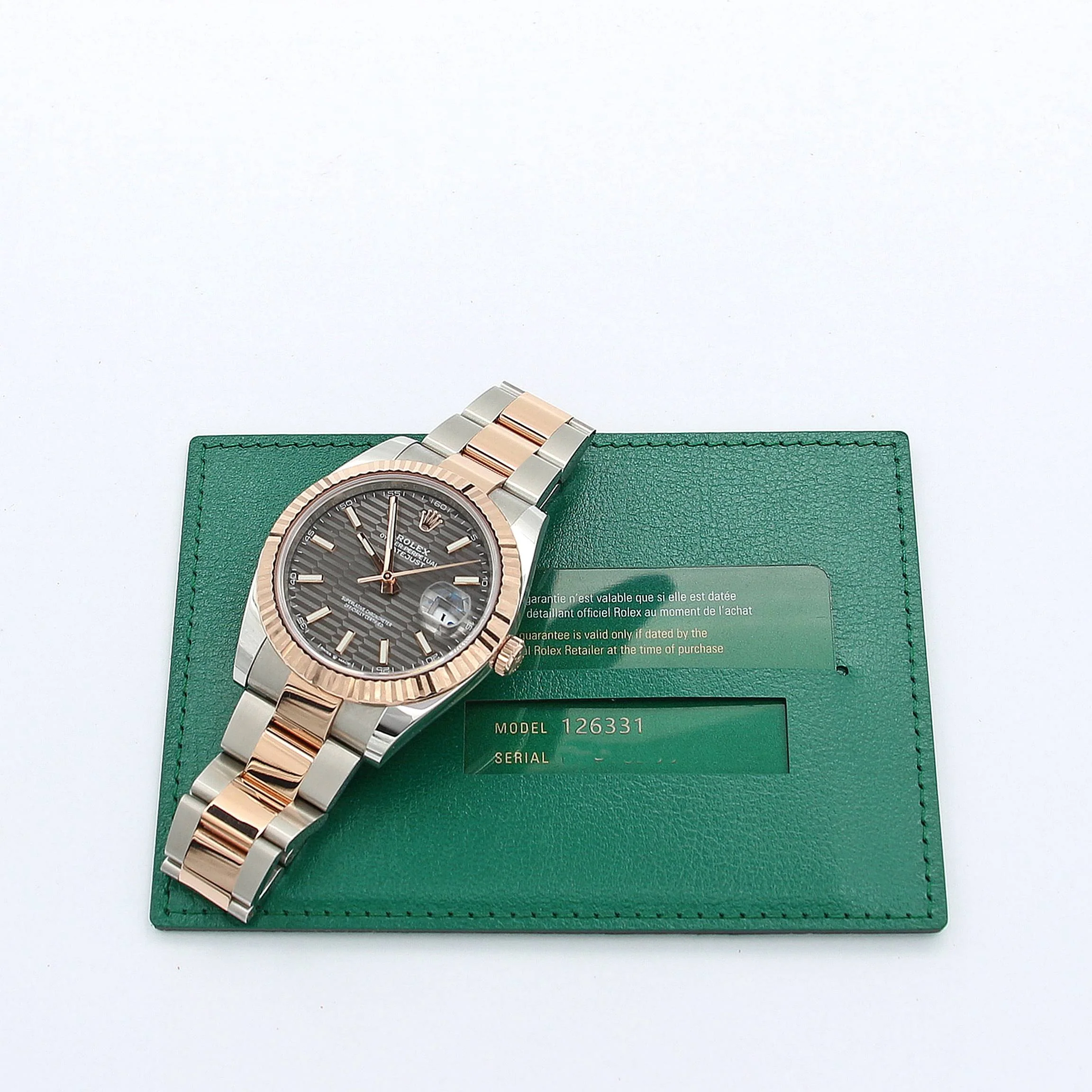 Rolex Datejust ref. 126331 Grey Motif dial Rose Gold / Steel - Oyster bracelet - Image 3