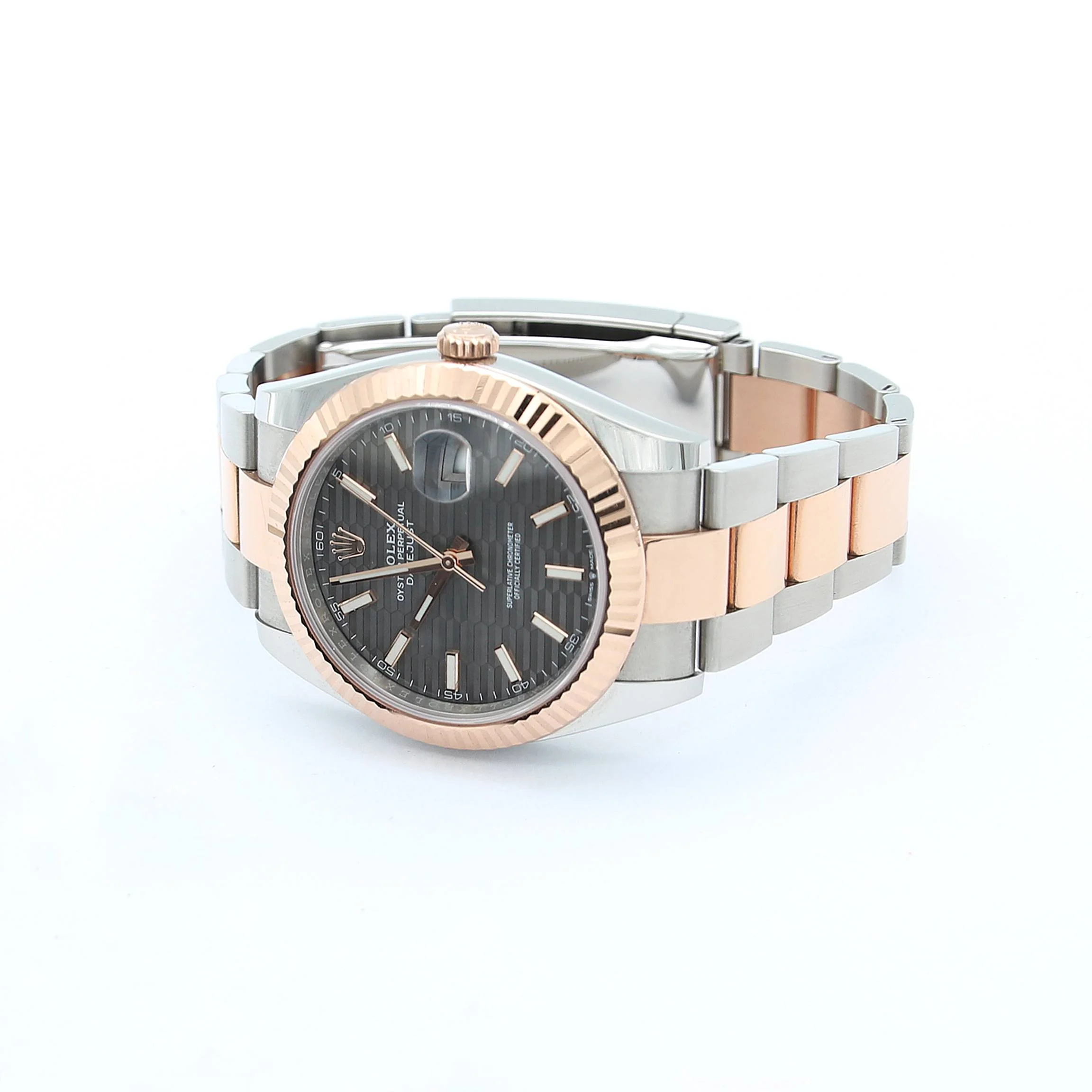 Rolex Datejust ref. 126331 Grey Motif dial Rose Gold / Steel - Oyster bracelet - Image 5