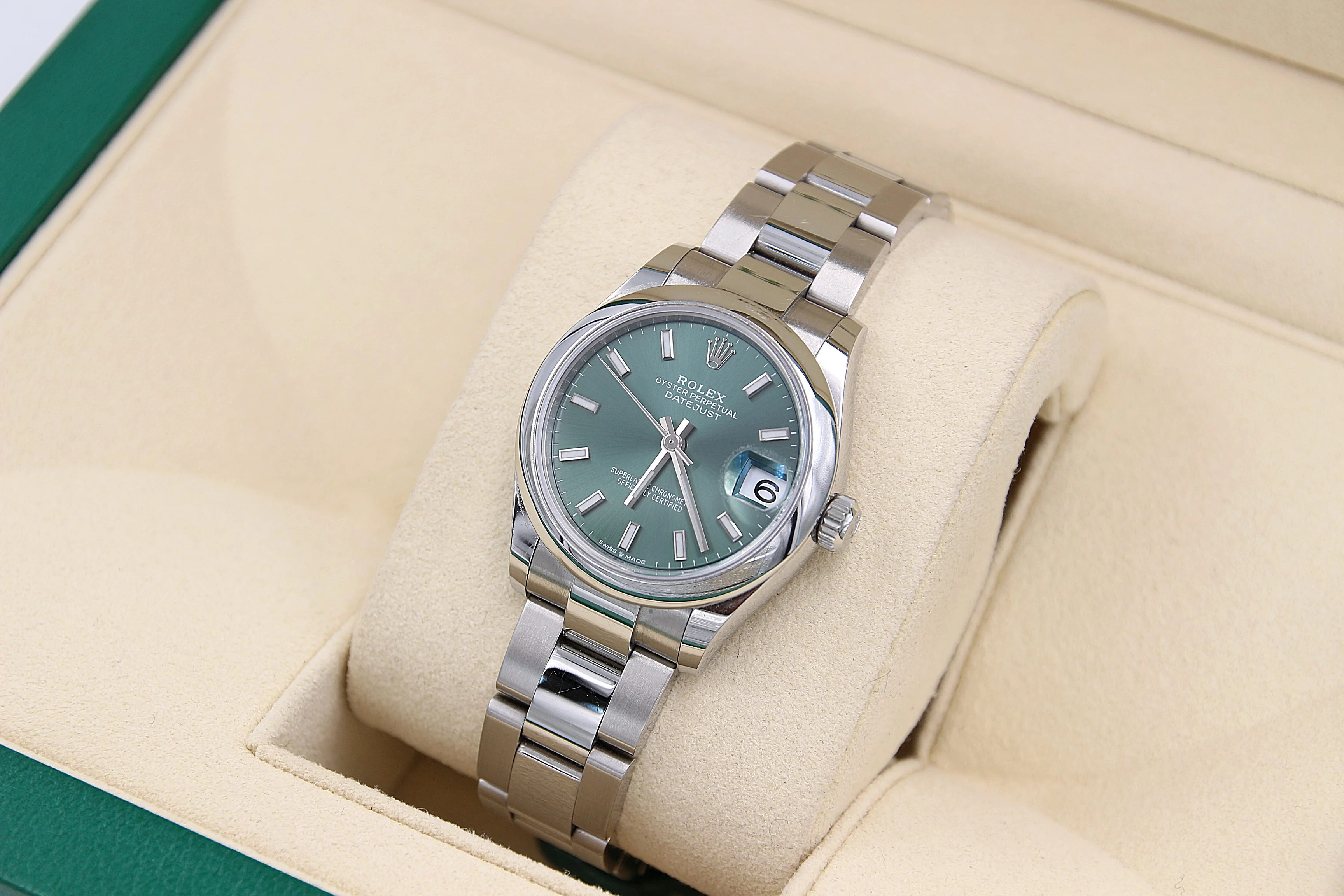 Rolex Datejust 31 ref. 278240 Green dial - Oyster bracelet - Full set - Image 4
