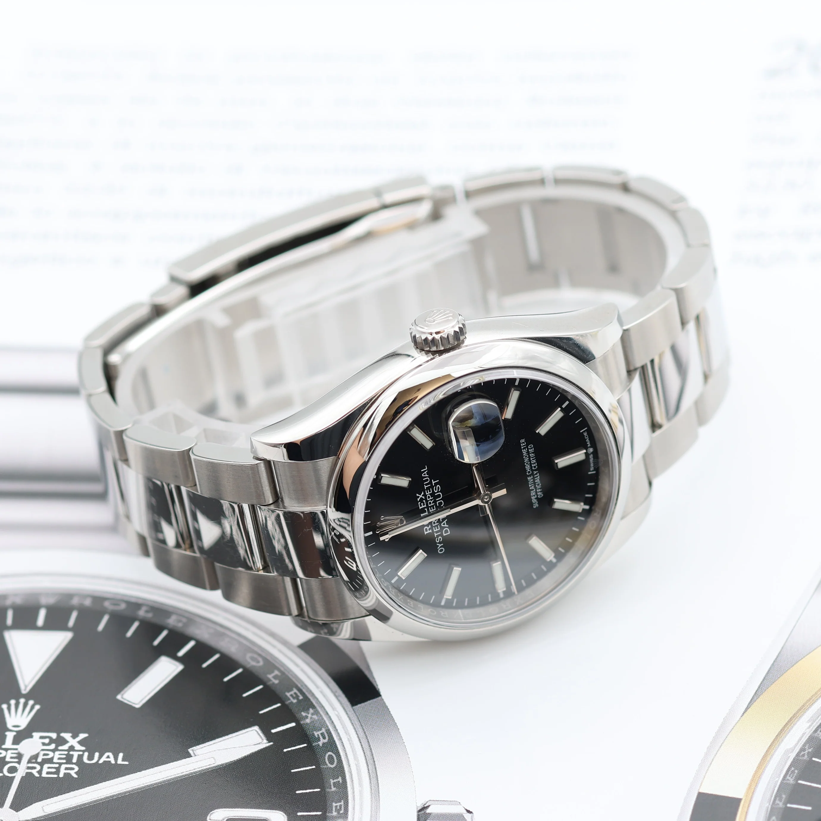 Rolex Datejust ref. 126200 Black Dial Oyster bracelet - Full Set - Image 5