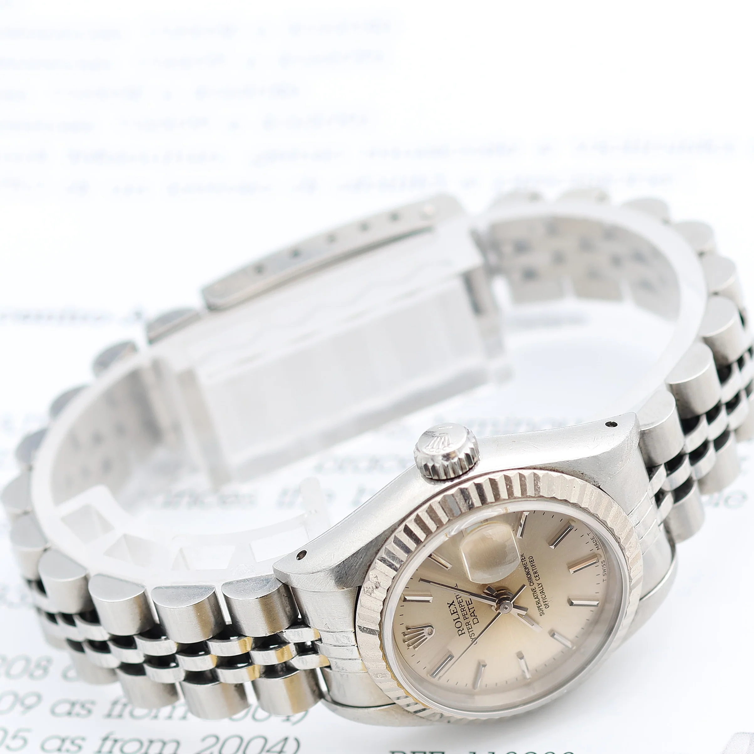 Rolex Lady-Datejust ref. 69174 - Silver Dial Jubilee bracelet - Image 6