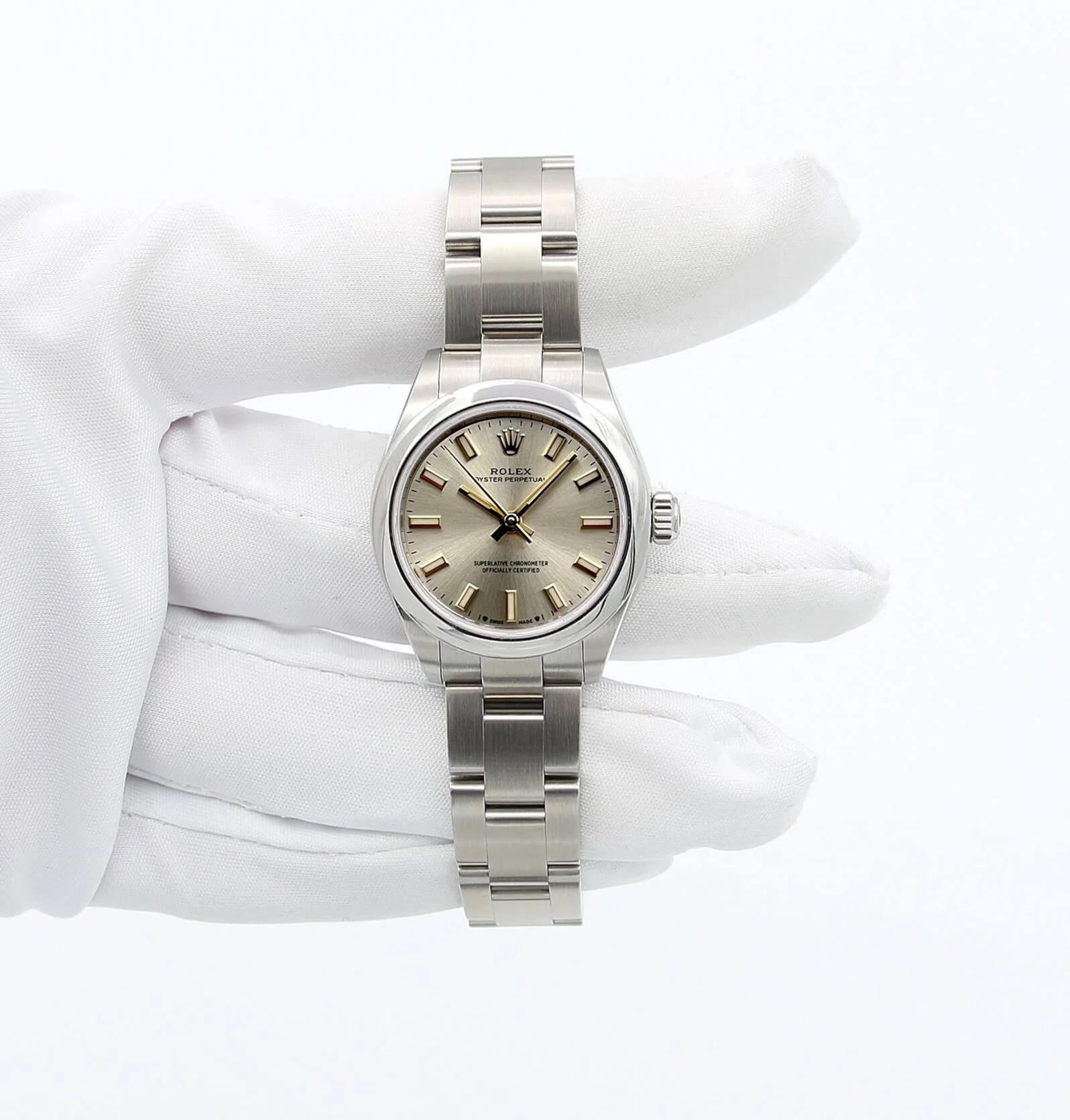 Rolex Oyster Perpetual ref. 276200 - Silver Dial - Full Set - Image 3