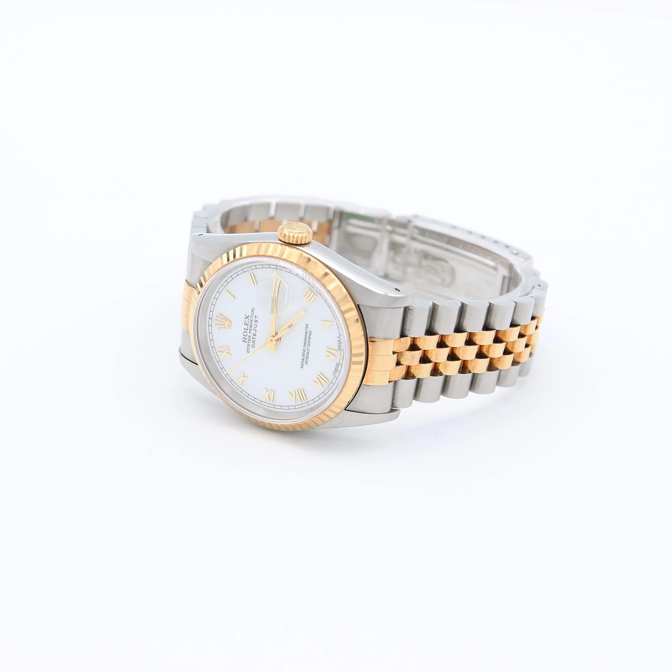 Rolex Datejust ref. 16233 Steel/Gold - White Roman dial Jubilee - Full Set - Image 7