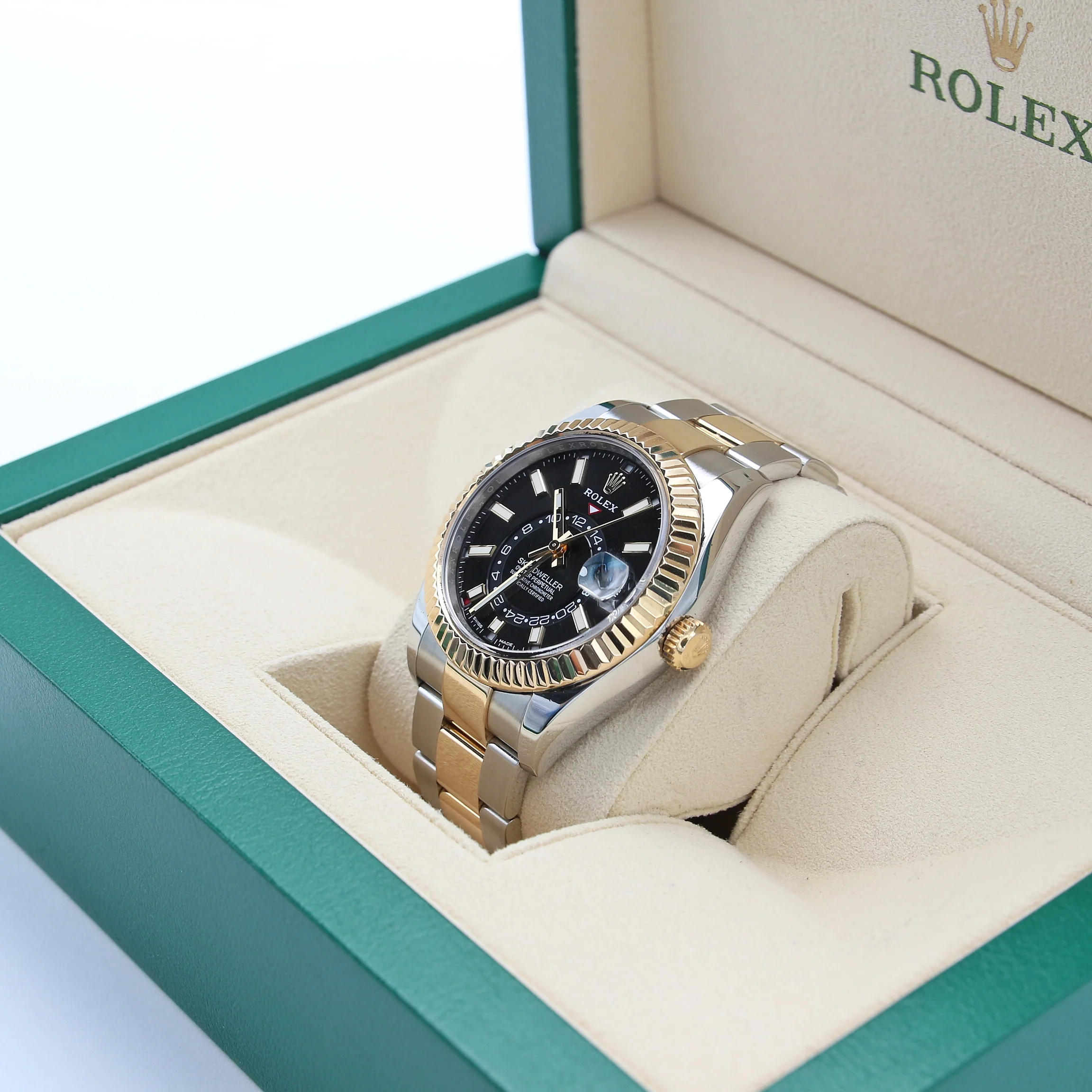 Rolex Skydweller Steel/Gold ref. 326933 Black Dial Oyster bracelet - Full Set - Image 3