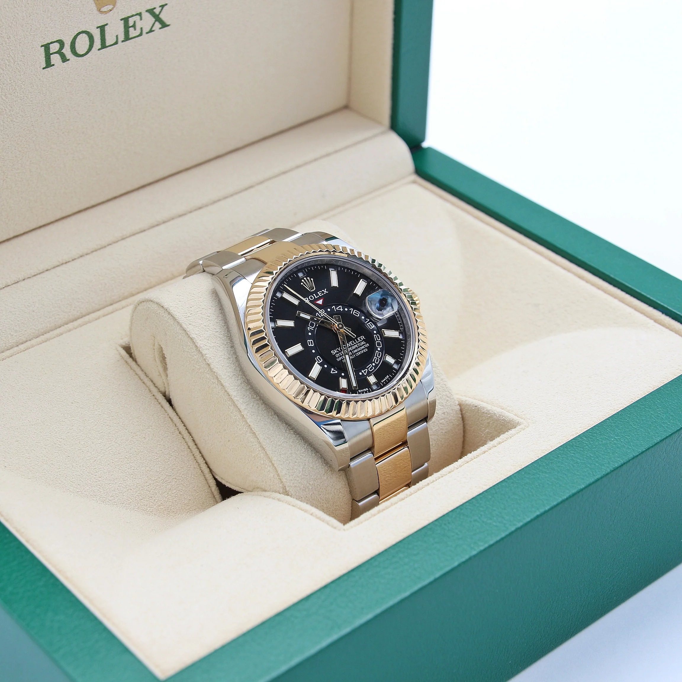 Rolex Skydweller Steel/Gold ref. 326933 Black Dial Oyster bracelet - Full Set - Image 4