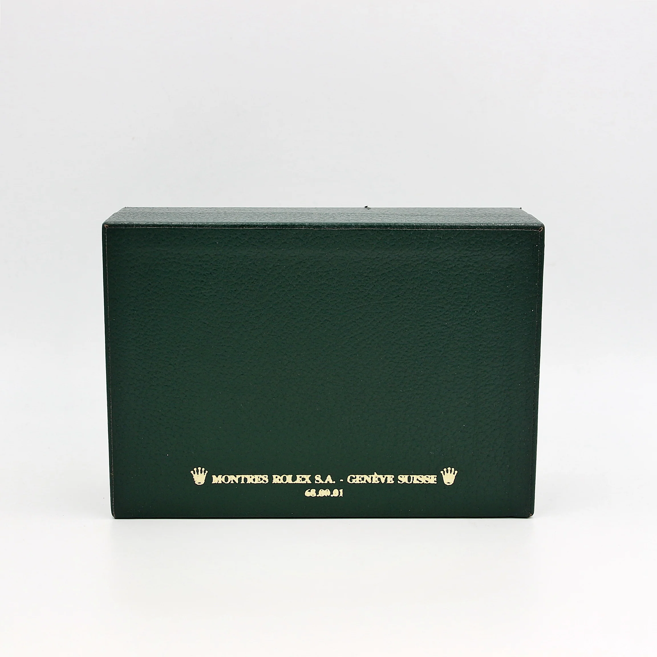 Rolex Watch Box | Vintage Box Men Green with dark green stitching 68.00.01 - Image 3